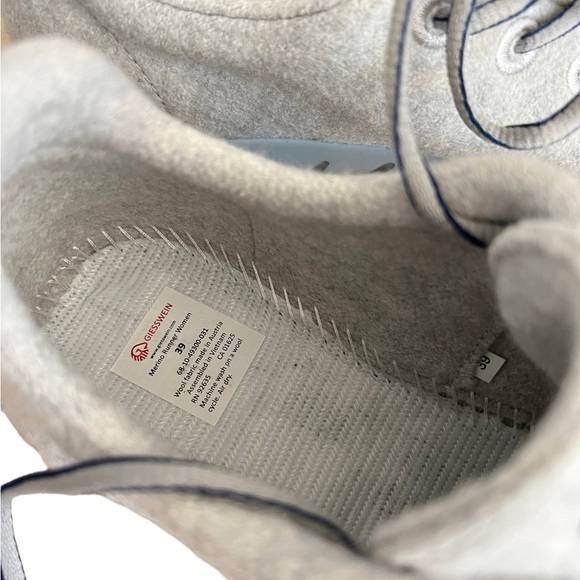 Giesswein Merino Wool Runners Light Gray Women’s Size EU 39 US 8 Sneakers - Picture 3 of 7